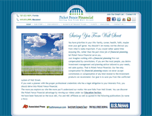 Tablet Screenshot of picketfencefinancial.com